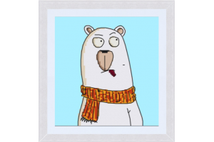 Дизайн (схема для вишивання) "Polar bear (Північний ведмедик)" EP033